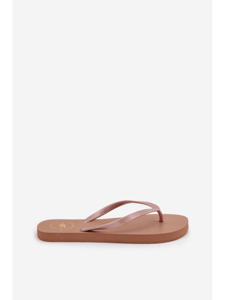 Women's Flip Flops Light Brown 4FMM00FFLIF018-82S