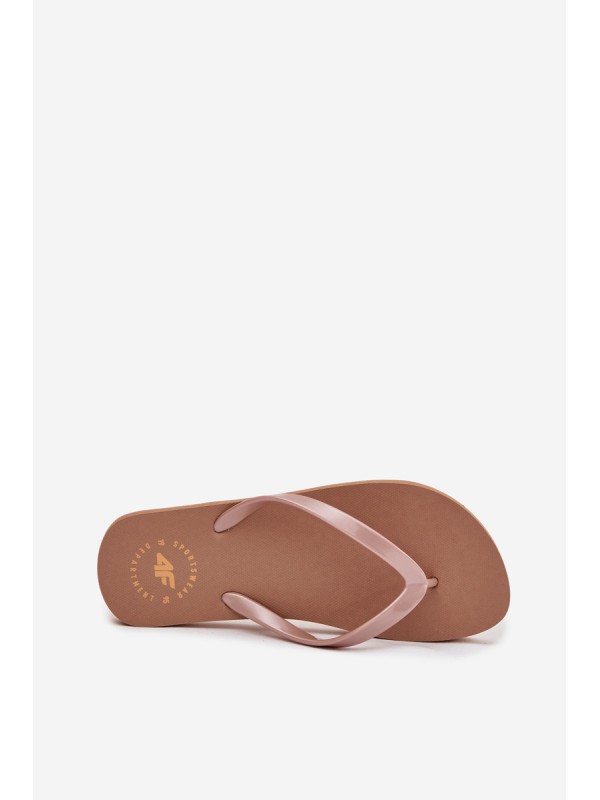 Women's Flip Flops Light Brown 4FMM00FFLIF018-82S