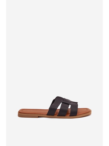 Women's Flat Heeled Sandals Black Mirona