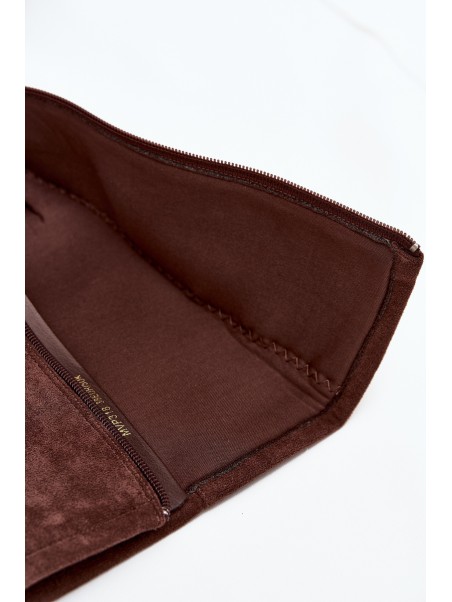 Suede Boots With Flat Heel Brown Eelin