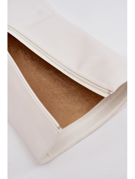 Warm Heeled Boots with Folded Shaft White Tamonia