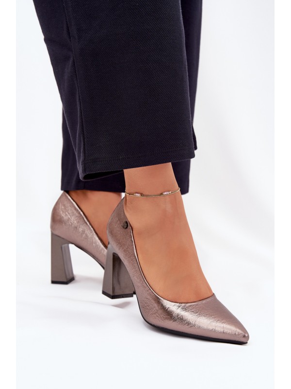 Women's Heels On A Block Vinceza 62252 Graphite