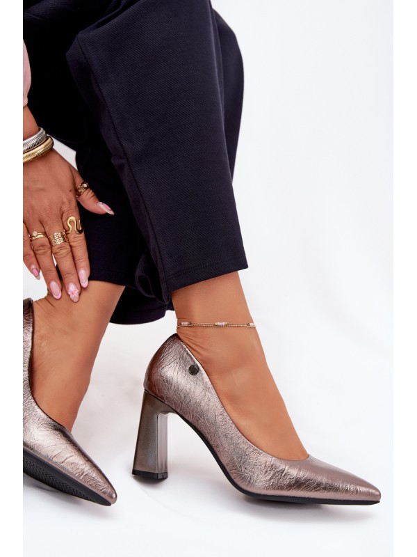 Women's Heels On A Block Vinceza 62252 Graphite