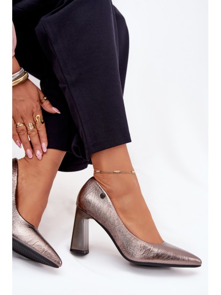 Women's Heels On A Block Vinceza 62252 Graphite