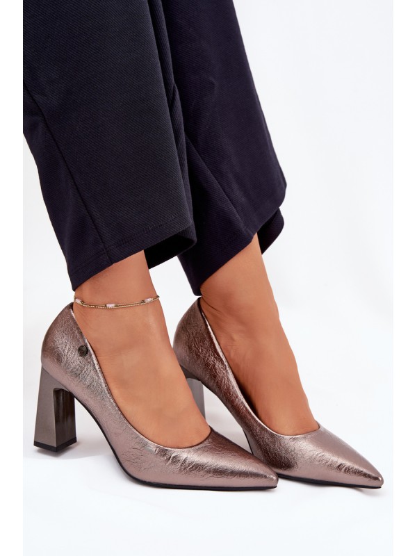 Women's Heels On A Block Vinceza 62252 Graphite