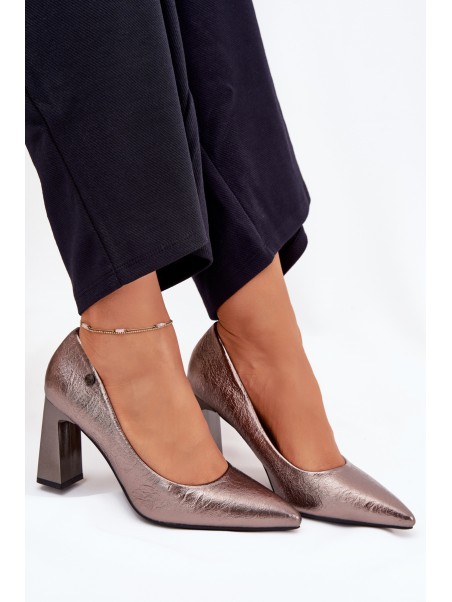 Women's Heels On A Block Vinceza 62252 Graphite
