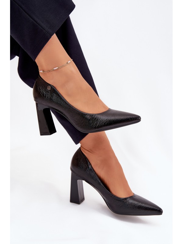 Women's Heeled Pumps Vinceza 62252 Black