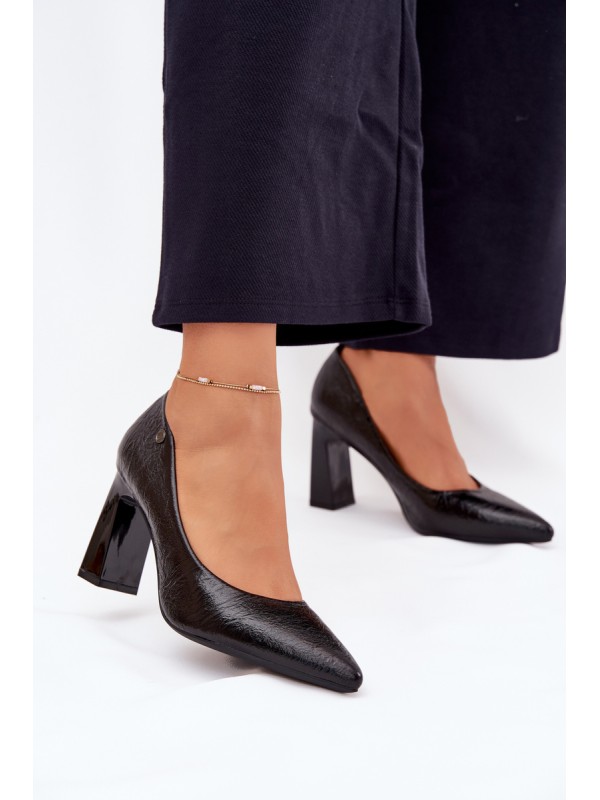 Women's Heeled Pumps Vinceza 62252 Black 2