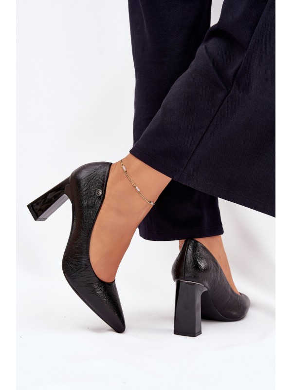 Women's Heeled Pumps Vinceza 62252 Black