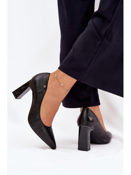 Women's Heeled Pumps Vinceza 62252 Black