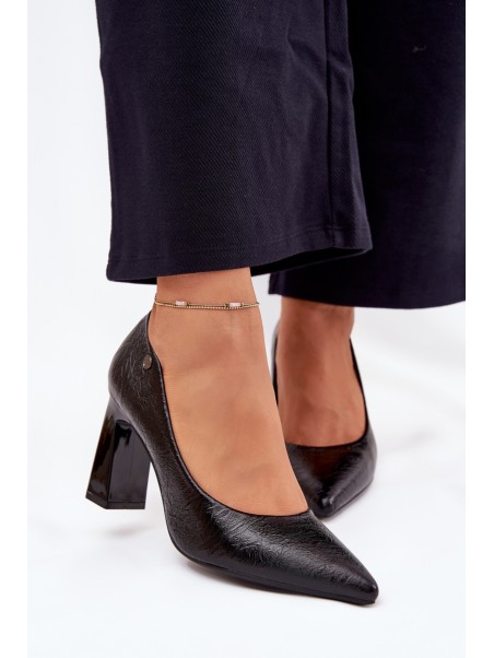 Women's Heeled Pumps Vinceza 62252 Black