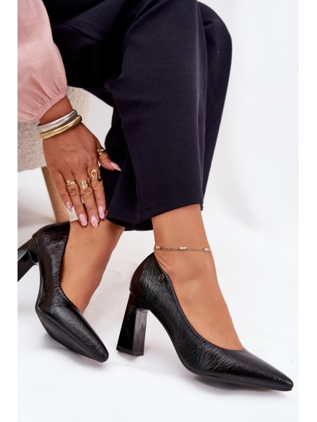 Women's Heeled Pumps Vinceza 62252 Black