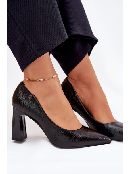 Women's Heeled Pumps Vinceza 62252 Black