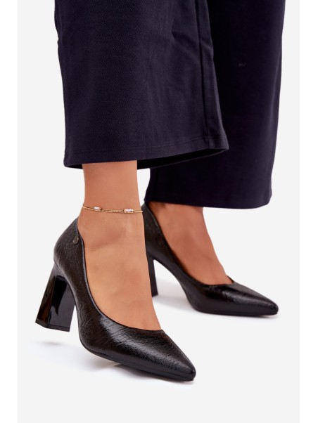 Women's Heeled Pumps Vinceza 62252 Black