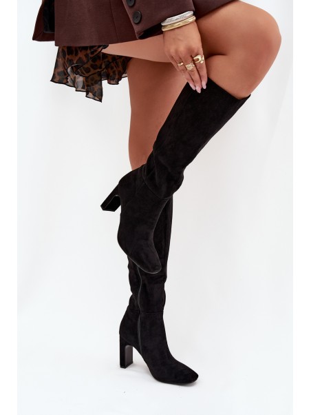 Women's Heeled Insulated Boots Black Zamira