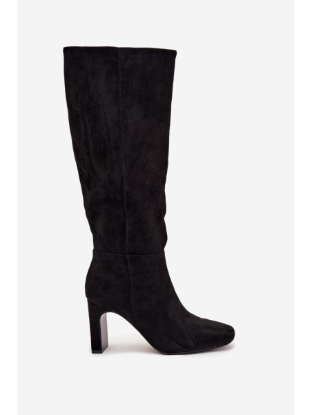 Women's Heeled Insulated Boots Black Zamira