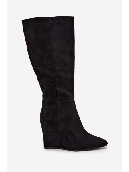 Insulated Women's Wedge Boots Black Rosina