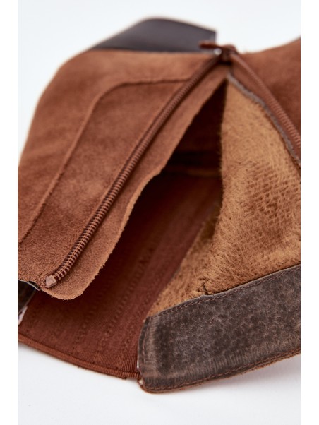 Suede Women's Ankle Boots On Heels Insulated Camel Arelia