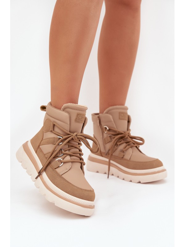 Women's Ankle Boots Platform Camel Liorae