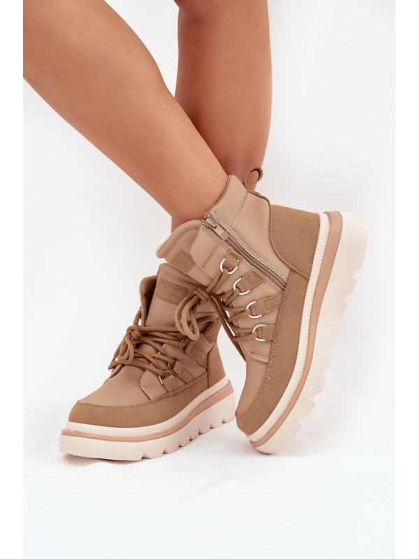 Women's Ankle Boots Platform Camel Liorae 2