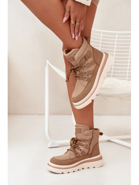 Women's Ankle Boots Platform Camel Liorae