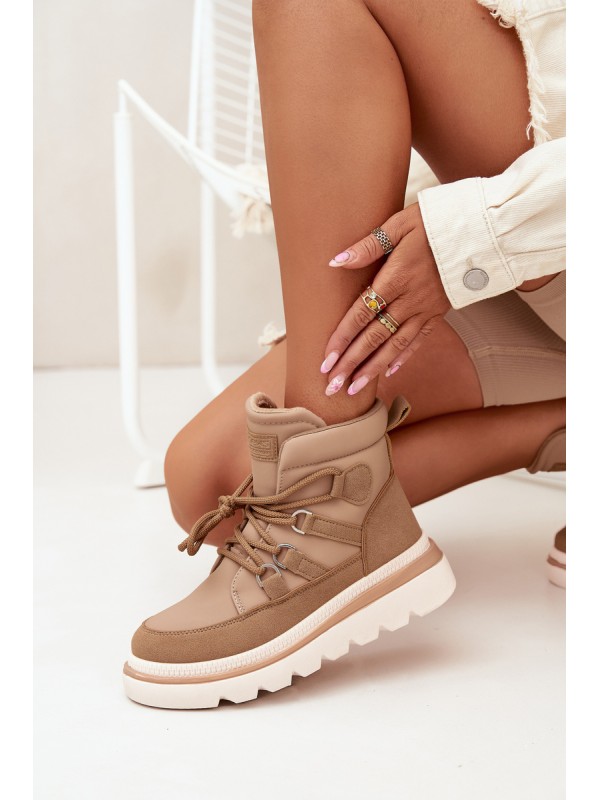 Women's Ankle Boots Platform Camel Liorae