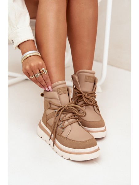 Women's Ankle Boots Platform Camel Liorae