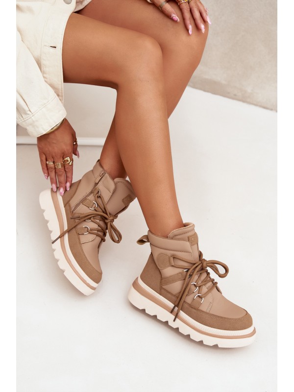Women's Ankle Boots Platform Camel Liorae