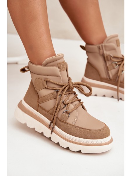 Women's Ankle Boots Platform Camel Liorae