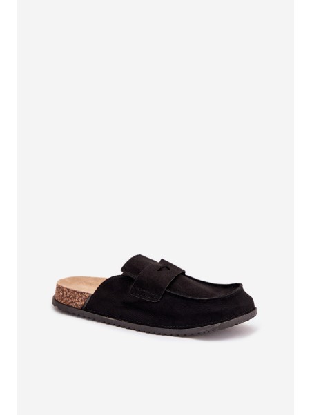 Women's Clogs On Cork Platform Black Nivalia