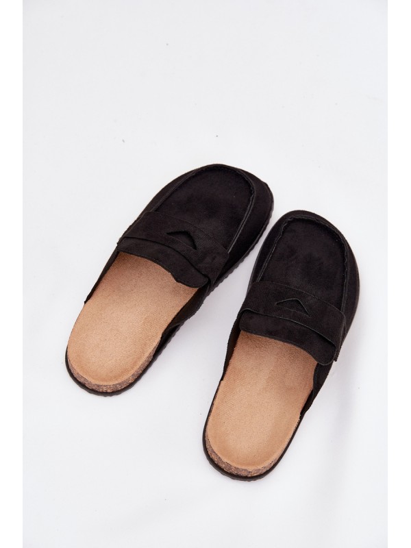 Women's Clogs On Cork Platform Black Nivalia