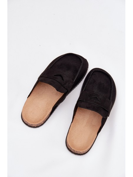 Women's Clogs On Cork Platform Black Nivalia