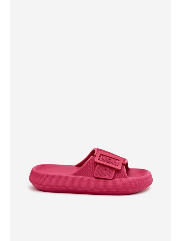 Ladies Foam Platform Sandals With Buckle Big Star RR274A583 Fuchsia