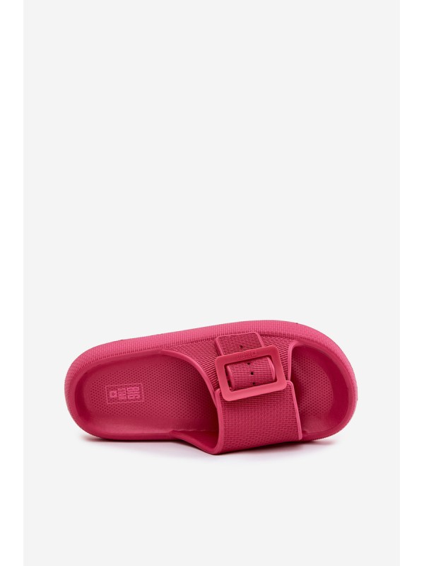 Ladies Foam Platform Sandals With Buckle Big Star RR274A583 Fuchsia