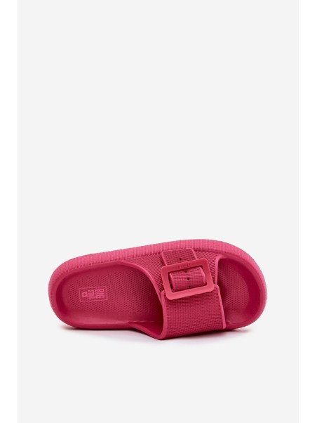 Ladies Foam Platform Sandals With Buckle Big Star RR274A583 Fuchsia
