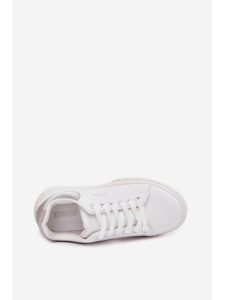 Women's Platform Sneakers Big Star SS274245 White-Silver
