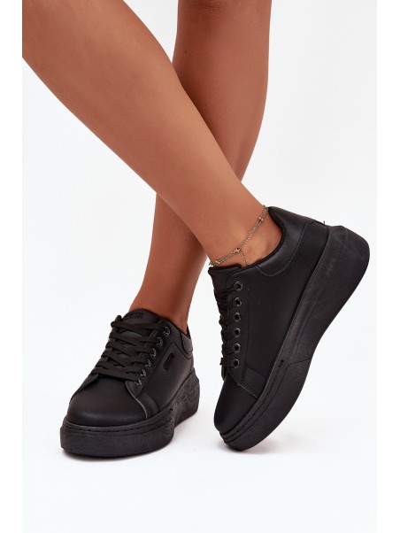 Womens Sneakers On Platform Big Star SS274244 Black
