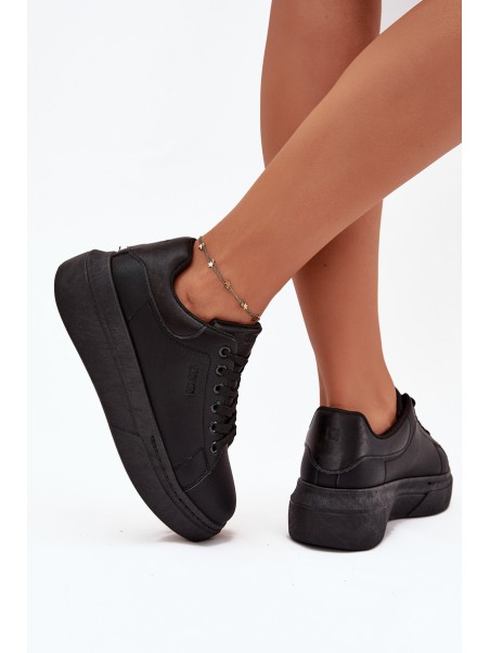 Womens Sneakers On Platform Big Star SS274244 Black