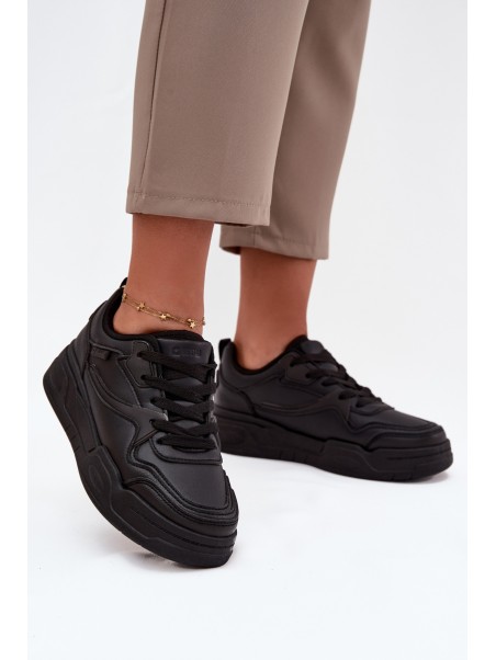 Women's Platform Sneakers Big Star SS274589 HI-POLY SYSTEM Black