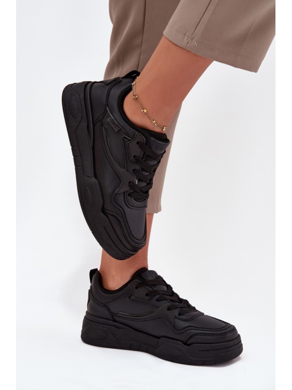Women's Platform Sneakers Big Star SS274589 HI-POLY SYSTEM Black