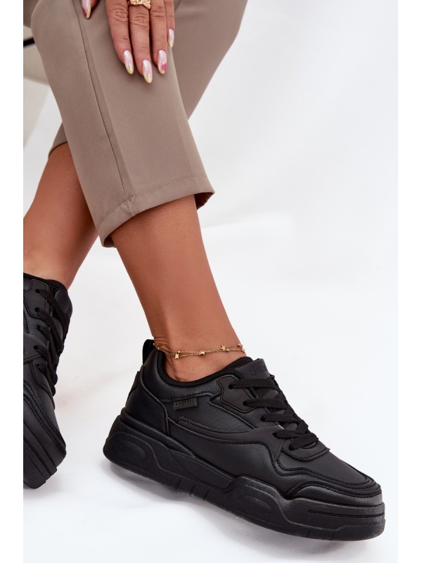 Women's Platform Sneakers Big Star SS274589 HI-POLY SYSTEM Black