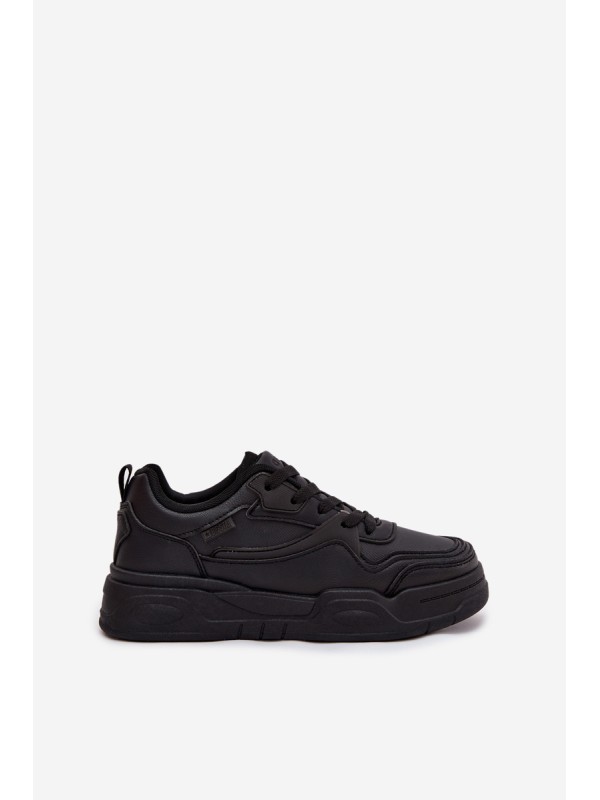 Women's Platform Sneakers Big Star SS274589 HI-POLY SYSTEM Black
