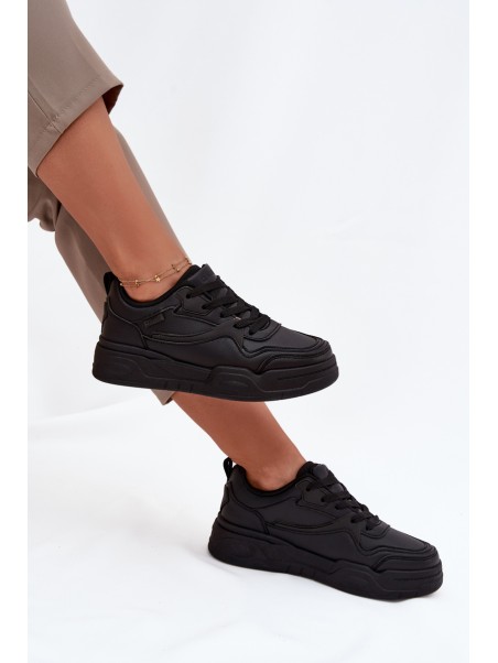 Women's Platform Sneakers Big Star SS274589 HI-POLY SYSTEM Black