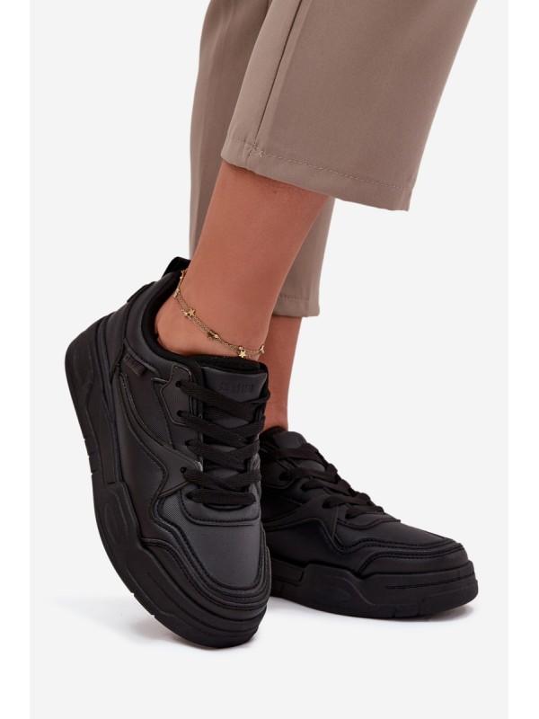Women's Platform Sneakers Big Star SS274589 HI-POLY SYSTEM Black
