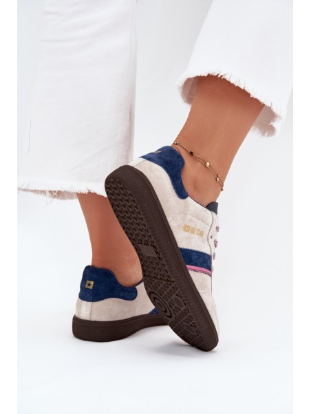 Women's Low Suede Sneakers Big Star SS274679 HI-POLY SYSTEM Gray