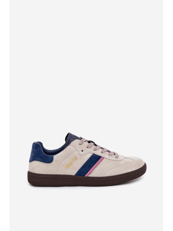 Women's Low Suede Sneakers Big Star SS274679 HI-POLY SYSTEM Gray