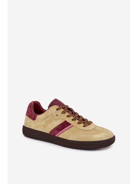 Women Suede Low Sneakers Big Star SS274680 HI-POLY SYSTEM Lime