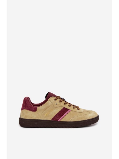 Women Suede Low Sneakers Big Star SS274680 HI-POLY SYSTEM Lime