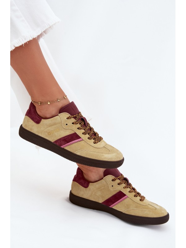 Women Suede Low Sneakers Big Star SS274680 HI-POLY SYSTEM Lime