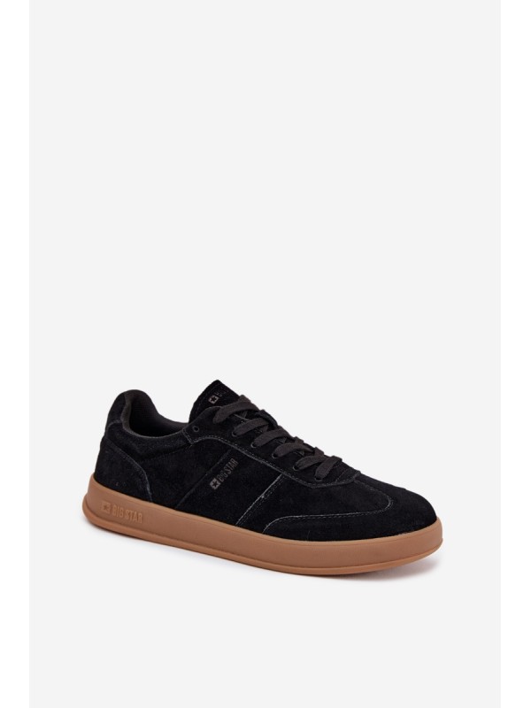 Women's Suede Sneakers Big Star SS274673 HI-POLY SYSTEM Black